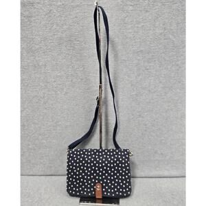 Thirty One Double Up Crossbody Bag In City Charcoal Swiss Dot